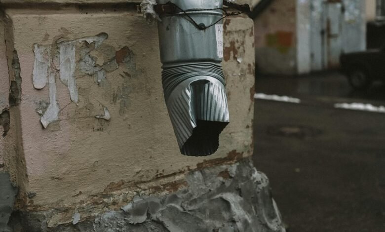 repairing a drain pipe